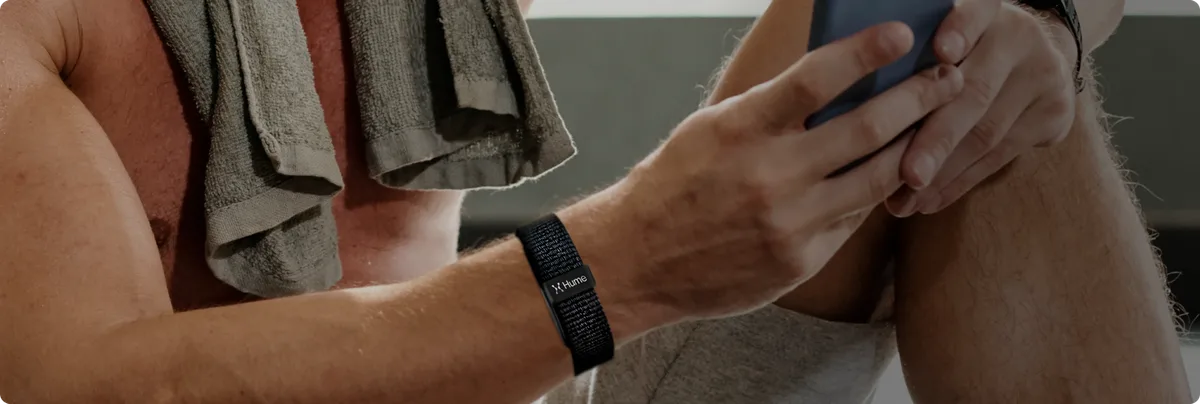 Hume Band 2.0 worn on the wrist during daily activity
